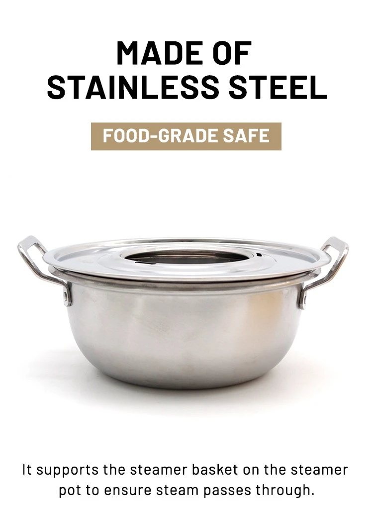 Wholesale Bamboo Steamer Set with Stainless Steel Steamer Ring and Pot Manufacturer Bulk Kitchenware Supply factory
